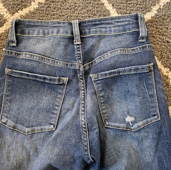 Kancan Distressed High Rise Skinny Jeans Size 24 - Picture 7 of 7